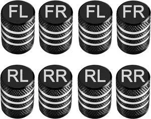 Tire Valve Stem Caps Set of 8 Laser-Engraved Aluminum Car Tire Caps | Labeled (FR FL RR RL) Caps with Plastic Liner Anti-Corrosion | Schrader Valve Stem Covers Cars Trucks Bikes Tire Valve Stem Caps Set of 8 Laser-Engraved Aluminum Car Tire Caps | Labeled (FR FL RR RL) Caps with Plastic Liner Anti-Corrosion | Schrader Valve Stem Covers Cars Trucks Bikes