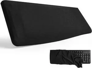 Keyboard Dust Cover for 75% 80% 96% Full Size PC Keyboards | Stretch Fabric Anti-Dust Keyboard Sleeve, Dustproof Protector Fits 14.9"x5.9" to 19.5"x7.5" Keyboards, Black, Size M Keyboard Dust Cover for 75% 80% 96% Full Size PC Keyboards | Stretch Fabric Anti-Dust Keyboard Sleeve, Dustproof Protector Fits 14.9"x5.9" to 19.5"x7.5" Keyboards, Black, Size M