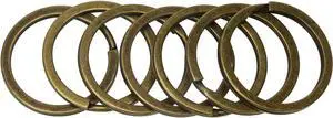 Shapenty 1.2 Inch Antique Bronze Flat Split Key Chain Ring Connector Metal Keychain Keyring Clip Loop Holder (Bronze Tone, 7PCS) Shapenty 1.2 Inch Antique Bronze Flat Split Key Chain Ring Connector Metal Keychain Keyring Clip Loop Holder (Bronze Tone, 7PCS)