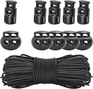 20PCS Plastic Spring Cord Lock for Drawstring,1/8 Inch 65ft Elastic Cord Small Paracord Spring Toggle Stopper Elastic Shoeslace Locks String Clips Sweatpants Gloves Bungee Swim Goggles Replacement 20PCS Plastic Spring Cord Lock for Drawstring,1/8 Inch 65ft Elastic Cord Small Paracord Spring Toggle Stopper Elastic Shoeslace Locks String Clips Sweatpants Gloves Bungee Swim Goggles Replacement