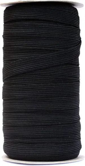50 Yards Length 1/2" Width Flat Elastic Band for Sewing Stretch Elastic Cord for DIY Projects, Arts & Crafts (Black) 50 Yards Length 1/2" Width Flat Elastic Band for Sewing Stretch Elastic Cord for DIY Projects, Arts & Crafts (Black)