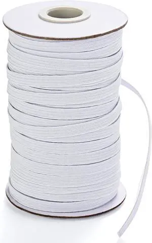 XKDOUS Elastic Band for Sewing, 1/4 Inch 40 Yards, White | Knit Elastic Bands High Elastic Cord for Sewing Waistband and Pants Waist XKDOUS Elastic Band for Sewing, 1/4 Inch 40 Yards, White | Knit Elastic Bands High Elastic Cord for Sewing Waistband and Pants Waist