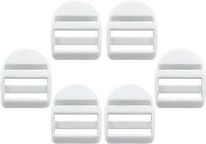 BokWin 6 Pcs Plastic Ladder Lock Slide Buckle Adjustable Replacement for Backpack Straps Luggage BokWin 6 Pcs Plastic Ladder Lock Slide Buckle Adjustable Replacement for Backpack Straps Luggage