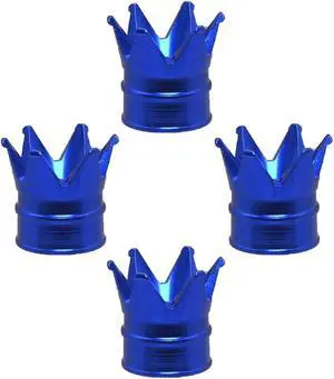 Senzeal 4PCS Crown Car Tire Valve Stem Caps Aluminum Alloy Air Caps Cover Dust Proof Tire Wheel Stem Caps Stem Covers Universal for Cars Bicycle Trucks Motorcycles Car Accessories (Blue) Senzeal 4PCS Crown Car Tire Valve Stem Caps Aluminum Alloy Air Caps Cover Dust Proof Tire Wheel Stem Caps Stem Covers Universal for Cars Bicycle Trucks Motorcycles Car Accessories (Blue)