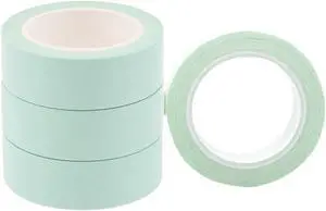 NatSumeBasics 4 Mint Green Washi Tapes Solid Pastel Mint Masking Tape | 0.6" x 32 Ft. Self-Adhesive Paper Decorative Craft Tape for Gift Wrapping Packaging & DIY Decoration NatSumeBasics 4 Mint Green Washi Tapes Solid Pastel Mint Masking Tape | 0.6" x 32 Ft. Self-Adhesive Paper Decorative Craft Tape for Gift Wrapping Packaging & DIY Decoration