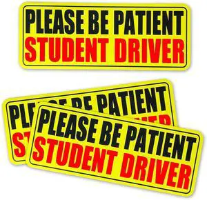 3pcs Student Drive Magnet for Car, Please Be Patient Student Driver, New Drivers Sticker, Reusable Magnetic Reflective Rookie Driver Bumper Sticker 3pcs Student Drive Magnet for Car, Please Be Patient Student Driver, New Drivers Sticker, Reusable Magnetic Reflective Rookie Driver Bumper Sticker
