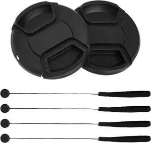 2 Pack 55mm Snap-On Center-Pinch Lens Cap, Extra Strong Springs, Camera Lens Cover, Made from 100% Recycled Plastic - Compatible with Nikon, Canon, Sony & Other DSLR Cameras 2 Pack 55mm Snap-On Center-Pinch Lens Cap, Extra Strong Springs, Camera Lens Cover, Made from 100% Recycled Plastic - Compatible with Nikon, Canon, Sony & Other DSLR Cameras