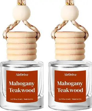 Car Air Freshener Mahogany Teakwood 2 Pack Hanging Air Freshener Diffuser, Cute Car Accessories, Air Freshner for Women & Men Gift, Non-Toxic Car Scent, Long Lasting Oil Diffuser, Made in USA Car Air Freshener Mahogany Teakwood 2 Pack Hanging Air Freshener Diffuser, Cute Car Accessories, Air Freshner for Women & Men Gift, Non-Toxic Car Scent, Long Lasting Oil Diffuser, Made in USA