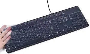 CASEDAO Ultra Thin Silicone Keyboard Cover for Dell Keyboard 104-key KB212-B KB4021 Wired Keyboard - Clear CASEDAO Ultra Thin Silicone Keyboard Cover for Dell Keyboard 104-key KB212-B KB4021 Wired Keyboard - Clear