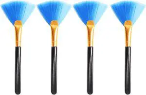 4PCS Super Soft Cleaning Fan Brush Fibre Blue 12.5cm Cleaning Computer Keyboard Dust Lens Mobile Phone Razor Cleaning Brush Display Electronics Crevice Cleaning 4PCS Super Soft Cleaning Fan Brush Fibre Blue 12.5cm Cleaning Computer Keyboard Dust Lens Mobile Phone Razor Cleaning Brush Display Electronics Crevice Cleaning