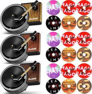 Frienda 21 Pieces Record Player Car Air Freshener Vent Clip | 3 Pcs Retro Aromatherapy Diffuser, 18 Pcs Refill Pads for Gift, Air Freshener Car Decor Accessories, Music Lover Gifts Frienda 21 Pieces Record Player Car Air Freshener Vent Clip | 3 Pcs Retro Aromatherapy Diffuser, 18 Pcs Refill Pads for Gift, Air Freshener Car Decor Accessories, Music Lover Gifts