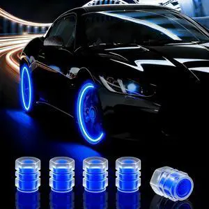 20 Pcs Glow in The Dark Tire Valve Caps (Blue) | Fluorescent Tire Valve Stem Caps Cool Car Present for Universal Decoration Accessories for Car 20 Pcs Glow in The Dark Tire Valve Caps (Blue) | Fluorescent Tire Valve Stem Caps Cool Car Present for Universal Decoration Accessories for Car