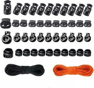 Elastic Cord Set,40 Plastic Cord Locks,with 3mm Elastic Cord, Non-Slip Cord Toggle,Adjustable Buckle, Suitable for Shoes and Clothing for Drawstrings,Elastic Shoes, Sweatpants,Hoodies,and Cord Clips. Elastic Cord Set,40 Plastic Cord Locks,with 3mm Elastic Cord, Non-Slip Cord Toggle,Adjustable Buckle, Suitable for Shoes and Clothing for Drawstrings,Elastic Shoes, Sweatpants,Hoodies,and Cord Clips.