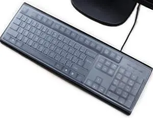 (2 Pack) Universal Clear Anti-Dust Keyboard Skin Protector Cover for 104/107 Keys Standard Desktop Keyboard Reusable Waterproof Keyboard Cover (2 Pack) Universal Clear Anti-Dust Keyboard Skin Protector Cover for 104/107 Keys Standard Desktop Keyboard Reusable Waterproof Keyboard Cover