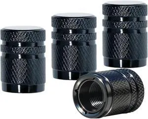 Valve Stem Caps, Double-Layer Design Tire Caps Corrosion Resistant,Tire Valve Caps 4 Pack Covers for Car, Motorbike, Trucks, Bike, Bicycle, Black Valve Stem Caps, Double-Layer Design Tire Caps Corrosion Resistant,Tire Valve Caps 4 Pack Covers for Car, Motorbike, Trucks, Bike, Bicycle, Black
