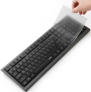 Universal Clear Desktop Computer Keyboard Protection Skin Protector Cover for PC 104/107 Keys Standard Keyboard,Ultra Thin Desktop PC Silicone Waterproof Dustproof Keyboard Cover (Type-A) Universal Clear Desktop Computer Keyboard Protection Skin Protector Cover for PC 104/107 Keys Standard Keyboard,Ultra Thin Desktop PC Silicone Waterproof Dustproof Keyboard Cover (Type-A)