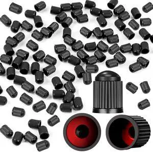 100PCS Tire Valve Caps, Valve Stem Caps with O Rubber Ring, Tire Caps are Suitable for Bicycles, Cars, Motorcycles, SUVs and Trucks (Black) 100PCS Tire Valve Caps, Valve Stem Caps with O Rubber Ring, Tire Caps are Suitable for Bicycles, Cars, Motorcycles, SUVs and Trucks (Black)