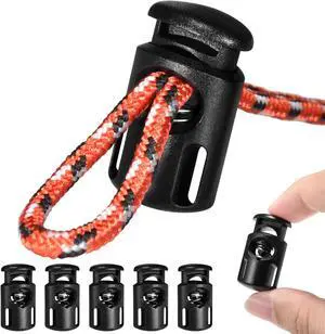 10pcs Paracord Cord Locks for Drawstring, Plastic Cord Lock Toggle for Drawstrings Spring Stopper Clasp Elastic Shoe Lace Tie Locks Sweatpants Hoodie String Ends Bungee Gloves String Clips Replacement 10pcs Paracord Cord Locks for Drawstring, Plastic Cord Lock Toggle for Drawstrings Spring Stopper Clasp Elastic Shoe Lace Tie Locks Sweatpants Hoodie String Ends Bungee Gloves String Clips Replacement