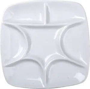 MEEDEN 7-Well Square White Porcelain Artist Paint Palette for Watercolor Gouache Acrylic Oil Painting, 5-4/5-Inch MEEDEN 7-Well Square White Porcelain Artist Paint Palette for Watercolor Gouache Acrylic Oil Painting, 5-4/5-Inch