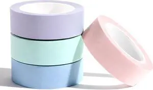 4 Roll Plain Color Washi Tape, 32 Ft X 0.59" Mint Green Pink Purple and Blue Washi Tape Set Low Tack Tapes Masking Self-Adhesive Tapes for Packaging Journals Scrapbooks DIY Crafts Gifts 4 Roll Plain Color Washi Tape, 32 Ft X 0.59" Mint Green Pink Purple and Blue Washi Tape Set Low Tack Tapes Masking Self-Adhesive Tapes for Packaging Journals Scrapbooks DIY Crafts Gifts