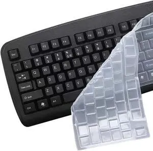 Ultra Thin Desktop PC Silicone Clear Keyboard Cover Skin Protector for 104/107 Keys Standard Desktop Keyboard, Waterproof, Dustproof, Reusable Ultra Thin Desktop PC Silicone Clear Keyboard Cover Skin Protector for 104/107 Keys Standard Desktop Keyboard, Waterproof, Dustproof, Reusable
