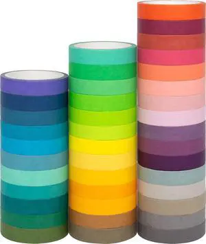 Ieebee AOAPMN 40 Rolls Washi Tape Set, Decorative Masking DIY Tapes for Children and Gifts Warpping (Mix) Ieebee AOAPMN 40 Rolls Washi Tape Set, Decorative Masking DIY Tapes for Children and Gifts Warpping (Mix)