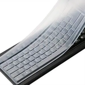Clear Desktop Computer Keyboard Cover for PC 104/107 Keys Standard Keyboard | Silicone Anti Dust Waterproof Keyboard Protector Skin, Anti Fingerprint(NOT for Mechanical & Gaming Keyboards) Clear Desktop Computer Keyboard Cover for PC 104/107 Keys Standard Keyboard | Silicone Anti Dust Waterproof Keyboard Protector Skin, Anti Fingerprint(NOT for Mechanical & Gaming Keyboards)