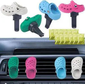 Refillable Shoes Car Air Freshener for Women, 4 PCS Fun Car Air Freshener Vent Clips Accessories Cute for Car (12 PCS Fragrance Pads) Refillable Shoes Car Air Freshener for Women, 4 PCS Fun Car Air Freshener Vent Clips Accessories Cute for Car (12 PCS Fragrance Pads)