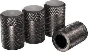 CKAuto Tire Valve Stem Caps, Aluminum Gray, 4 pcs/Pack | Corrosion Resistant, Universal Stem Covers for Cars Trucks Motorcycles SUVs and Bikes CKAuto Tire Valve Stem Caps, Aluminum Gray, 4 pcs/Pack | Corrosion Resistant, Universal Stem Covers for Cars Trucks Motorcycles SUVs and Bikes
