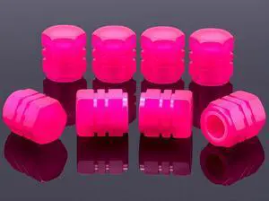 8PCS Fluorescent Tire Valve Stem Caps, Luminous Car Tire Air Cap, Corrosion Resistant Leak-Proof Wheel Valve Cover, Universal for Cars, Trucks, Bikes, Motorcycles, Bicycles(Pink) 8PCS Fluorescent Tire Valve Stem Caps, Luminous Car Tire Air Cap, Corrosion Resistant Leak-Proof Wheel Valve Cover, Universal for Cars, Trucks, Bikes, Motorcycles, Bicycles(Pink)