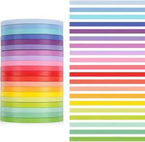20 Rolls Rainbow Washi Tape Slim, 16.4ft Colorful Rainbow Pastel Washi Tape Set Skinny Thin Decorative Colored Washis Craft Tapes, Rainbows Colors Thin Decorative Tapes for Journal DIY Planner Craft 20 Rolls Rainbow Washi Tape Slim, 16.4ft Colorful Rainbow Pastel Washi Tape Set Skinny Thin Decorative Colored Washis Craft Tapes, Rainbows Colors Thin Decorative Tapes for Journal DIY Planner Craft