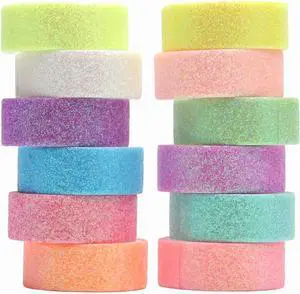 12 Rolls Glitter Washi Tape Set Christmas Washi Masking Tape Decorative Adhesive Tape for Scrapbooking DIY Crafts Crafters Embellished Journals Planners Cards Gift Wrapping Ribbons Wedding (B) 12 Rolls Glitter Washi Tape Set Christmas Washi Masking Tape Decorative Adhesive Tape for Scrapbooking DIY Crafts Crafters Embellished Journals Planners Cards Gift Wrapping Ribbons Wedding (B)