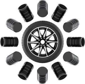 12Pcs Car Tire Valve Stem Caps, Tire Air Cap for Car Accessories | Universal Stem Covers, Plastic Liner Corrosion Resistant Car Wheel Tires Pressure Cap for Cars Motorcycles Suvs Trucks 12Pcs Car Tire Valve Stem Caps, Tire Air Cap for Car Accessories | Universal Stem Covers, Plastic Liner Corrosion Resistant Car Wheel Tires Pressure Cap for Cars Motorcycles Suvs Trucks