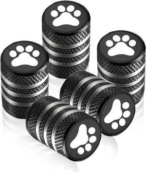 Pack-5 Tire Valve Stem Cap Cover, Dog Paw Tire Caps Leak-Proof Corrosion Resistant Alloy for Car Motorcycle (Black) Pack-5 Tire Valve Stem Cap Cover, Dog Paw Tire Caps Leak-Proof Corrosion Resistant Alloy for Car Motorcycle (Black)