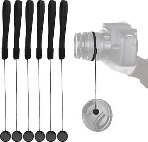 Lens Cap Keeper Cords, Elastic Anti-Loss Lens Cap Tethers for DSLR Cameras | Stretchable cords keep lens caps securely attached to cameras. Compatible with most DSLR and mirrorless lenses. Lens Cap Keeper Cords, Elastic Anti-Loss Lens Cap Tethers for DSLR Cameras | Stretchable cords keep lens caps securely attached to cameras. Compatible with most DSLR and mirrorless lenses.