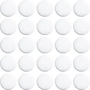HINZIC 50Pcs Car Air Freshener Refill Felt Pads, 0.69in, White HINZIC 50Pcs Car Air Freshener Refill Felt Pads, 0.69in, White