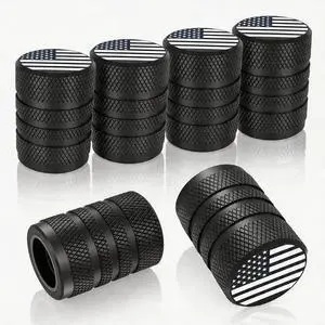 Tire Valve Stem Caps, Black, 6 pcs/Pack, Anodized Aluminum Tire Valve Cap Set, Corrosion Resistant, Universal Stem Covers for Cars Trucks Motorcycles SUVs and Bikes (Black) Tire Valve Stem Caps, Black, 6 pcs/Pack, Anodized Aluminum Tire Valve Cap Set, Corrosion Resistant, Universal Stem Covers for Cars Trucks Motorcycles SUVs and Bikes (Black)