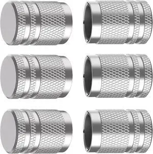 Tire Valve Stem Caps - (6 pcs), Tire Caps, Tire Valve Caps,Metal Valve Stem Caps, Valve Stem Cap,Universal Fit for Car/Motorcycles/Bikes/Trucks, Anti-Corrosion (Silver) Tire Valve Stem Caps - (6 pcs), Tire Caps, Tire Valve Caps,Metal Valve Stem Caps, Valve Stem Cap,Universal Fit for Car/Motorcycles/Bikes/Trucks, Anti-Corrosion (Silver)