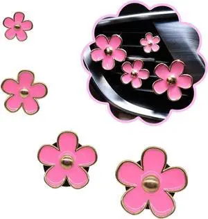 ORIESSE Pink Car Accessories,Flower Car Air Freshener Vent Clips | 4pcs Girly Daisy Flower Air Vent Clips Car Decor for Women,Lavender Car Scent Decorations,Refillable Clips On Air Freshener ORIESSE Pink Car Accessories,Flower Car Air Freshener Vent Clips | 4pcs Girly Daisy Flower Air Vent Clips Car Decor for Women,Lavender Car Scent Decorations,Refillable Clips On Air Freshener