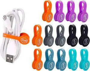 SUNFICON 6 Pack Magnetic Cord Organizers Cable Clips Cable Straps Silicone Twist Ties Colorful Headphone Cord Keeper Holder Manager Bookmark Whiteboard Fridge Magnet Keychain Gift Home,Office,School SUNFICON 6 Pack Magnetic Cord Organizers Cable Clips Cable Straps Silicone Twist Ties Colorful Headphone Cord Keeper Holder Manager Bookmark Whiteboard Fridge Magnet Keychain Gift Home,Office,School