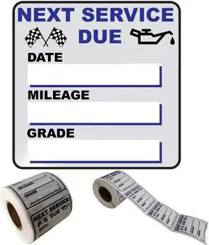 Oil Change Stickers, 300 pcs, 2 x 2 in, Oil Change Sticker Windshield | Removable Clear Vinyl, Car Auto Window Application, Next Service Due Reminder, Vehicle Mechanic Maintenance Labels Oil Change Stickers, 300 pcs, 2 x 2 in, Oil Change Sticker Windshield | Removable Clear Vinyl, Car Auto Window Application, Next Service Due Reminder, Vehicle Mechanic Maintenance Labels