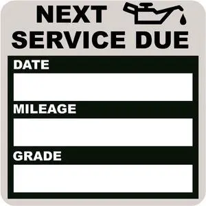 Oil Change Stickers Static Cling, 120pcs 2x2 in for Car Windshield | Clear No Residue Oil Change Reminder Sticker for Windshield, Next Service Due Labels for Car Auto Vehicle Window, Black Oil Change Stickers Static Cling, 120pcs 2x2 in for Car Windshield | Clear No Residue Oil Change Reminder Sticker for Windshield, Next Service Due Labels for Car Auto Vehicle Window, Black