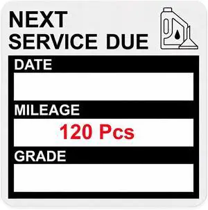 Static Cling Oil Change Stickers for Windshield, 120 Pcs 2x2 Inches No Glue No Residue Clear Next Service Due Reminder Labels for Car Window, Upgraded Transparent Removable Auto Maintenance Sticker Static Cling Oil Change Stickers for Windshield, 120 Pcs 2x2 Inches No Glue No Residue Clear Next Service Due Reminder Labels for Car Window, Upgraded Transparent Removable Auto Maintenance Sticker