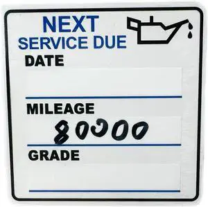 Oil Change Stickers150pcs 2x2 inch | oil change stickers for windscreen - easy to use and remove-blue Oil Change Stickers150pcs 2x2 inch | oil change stickers for windscreen - easy to use and remove-blue