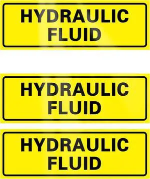 9-Pack Hydraulic Fluid Stickers, 6x2 Inch Waterproof Decal, Strong Adhesion, UV-Resistant & Scratch-Proof for Fuel Tanks, Cans & Outdoor Power Equipment 9-Pack Hydraulic Fluid Stickers, 6x2 Inch Waterproof Decal, Strong Adhesion, UV-Resistant & Scratch-Proof for Fuel Tanks, Cans & Outdoor Power Equipment