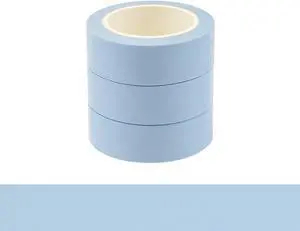 NatSumeBasics 3 Powder Blue Washi Tapes Pastel Blue Masking Craft Tape | 0.6" x 32ft Decorative Decor Tape for Packaging Decor Journals Scrapbooks Planners DIY Crafts Gift NatSumeBasics 3 Powder Blue Washi Tapes Pastel Blue Masking Craft Tape | 0.6" x 32ft Decorative Decor Tape for Packaging Decor Journals Scrapbooks Planners DIY Crafts Gift