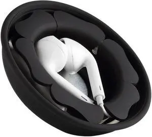 MAIRUI Wired Earbud Case Earphone Headphone Cord Organizer Earbuds Wrap Soft Silicone Magnetic Holder Storage Tangle Free Cable Winder(Black) MAIRUI Wired Earbud Case Earphone Headphone Cord Organizer Earbuds Wrap Soft Silicone Magnetic Holder Storage Tangle Free Cable Winder(Black)
