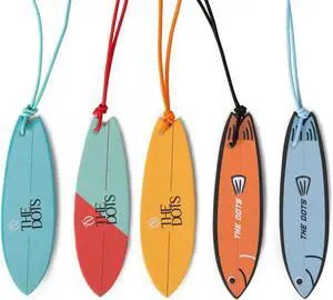 THEDOTS 5 Pack Surfboard Hanging Car Air Freshener, Beach Car Accessories | 5 assorted beach scents. Long lasting 5-layer anti-fading surfboard card. Stock up for car mirror, closet & large wardrobe THEDOTS 5 Pack Surfboard Hanging Car Air Freshener, Beach Car Accessories | 5 assorted beach scents. Long lasting 5-layer anti-fading surfboard card. Stock up for car mirror, closet & large wardrobe