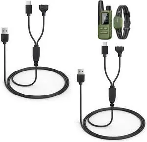 2-Pack Dog Shock Collar Charger Cord Replacement for Jugbow Training Collar | 2-in-1 Magnetic and USB C Charging Cable 2-Pack Dog Shock Collar Charger Cord Replacement for Jugbow Training Collar | 2-in-1 Magnetic and USB C Charging Cable