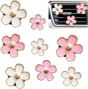 Car Air Freshener Vent Clips for Women 8 Pieces Cute Car Vent Clips Decorations Daisy Flower Car Accessories Air Freshener Clips for Christmas Anniversary Girls Gift (8 pcs white pink) Car Air Freshener Vent Clips for Women 8 Pieces Cute Car Vent Clips Decorations Daisy Flower Car Accessories Air Freshener Clips for Christmas Anniversary Girls Gift (8 pcs white pink)